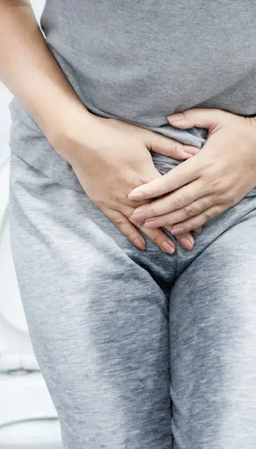 Image of woman had accident and needing stress incontinence treatment Leeds